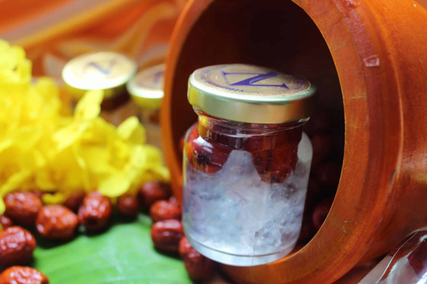 6 hũ x 70ml yến chưng đường phèn táo đỏ